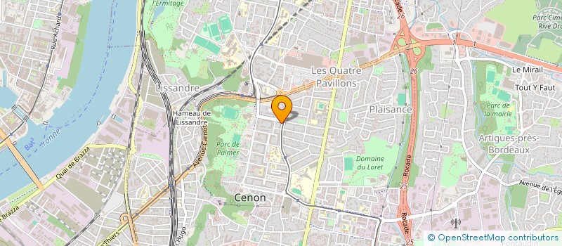 localisation de l'entreprise GROUPAUTO.COM à CENON