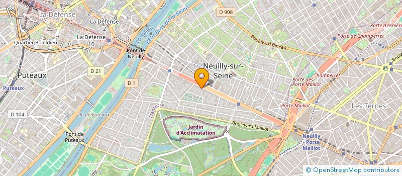 localisation de l'entreprise GROUPAUTO INTERNATIONAL à NEUILLY-SUR-SEINE