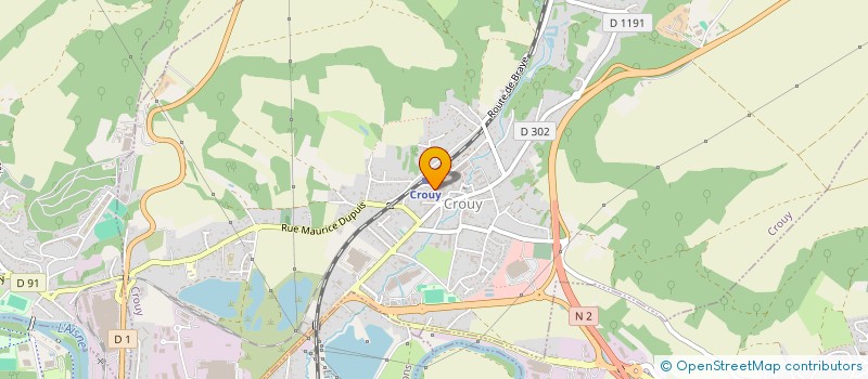 localisation de l'entreprise GROUPAYSAGE  CROUY