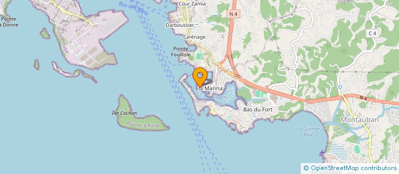localisation de l'entreprise GROUPE 01J à POINTE-A-PITRE