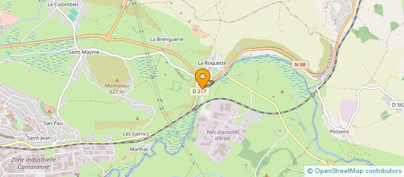 localisation de l'entreprise GROUPE 1012 BTP à ONET-LE-CHATEAU