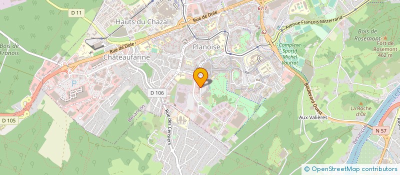 localisation de l'entreprise GROUPE 25 à BESANCON
