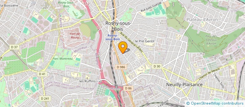 localisation de l'entreprise GROUPE 2DAY à ROSNY-SOUS-BOIS