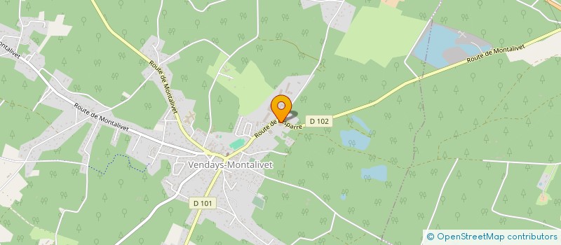 localisation de l'entreprise GROUPE 3 A  VENDAYS-MONTALIVET