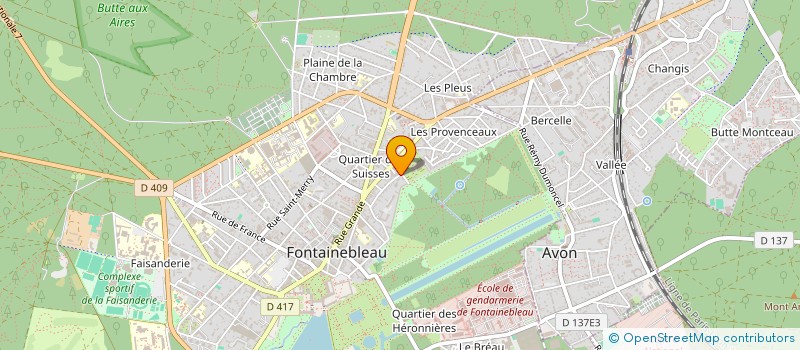 localisation de l'entreprise GROUPE 3 F  FONTAINEBLEAU