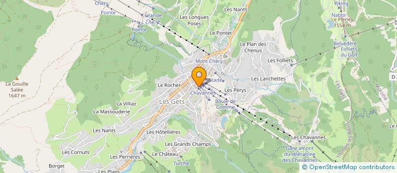 localisation de l'entreprise GROUPE 360  LES GETS