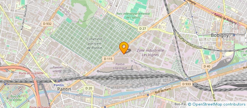 localisation de l'entreprise GROUPE 3A à PANTIN