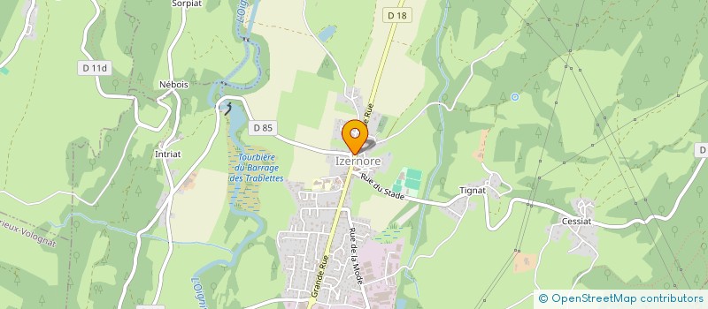 localisation de l'entreprise GROUPE 3AK  IZERNORE