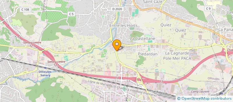 localisation de l'entreprise GROUPE 3B PLUS  OLLIOULES