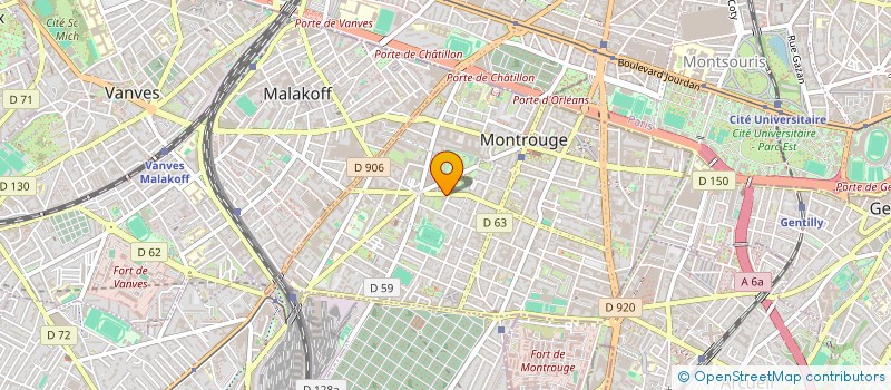 localisation de l'entreprise GROUPE 7E ART  MONTROUGE