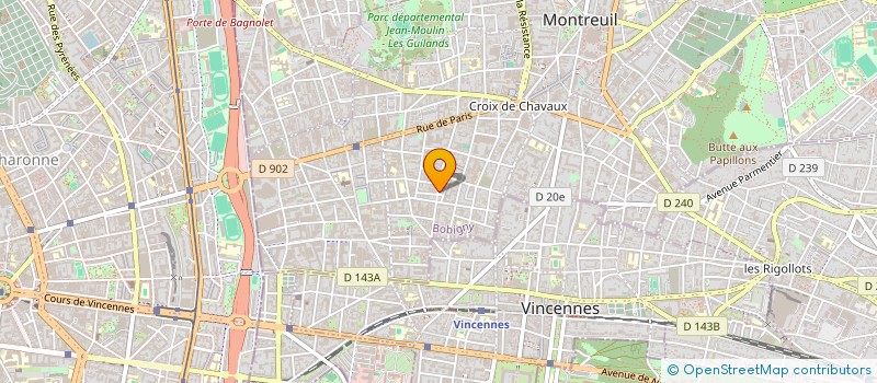 localisation de l'entreprise GROUPE A à MONTREUIL