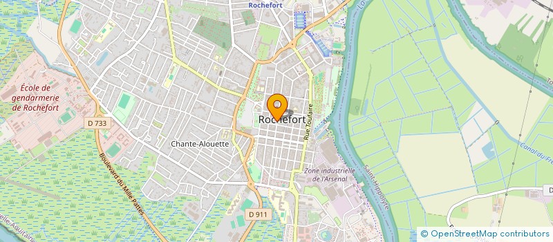 localisation de l'entreprise GROUPE A C T SI  ROCHEFORT