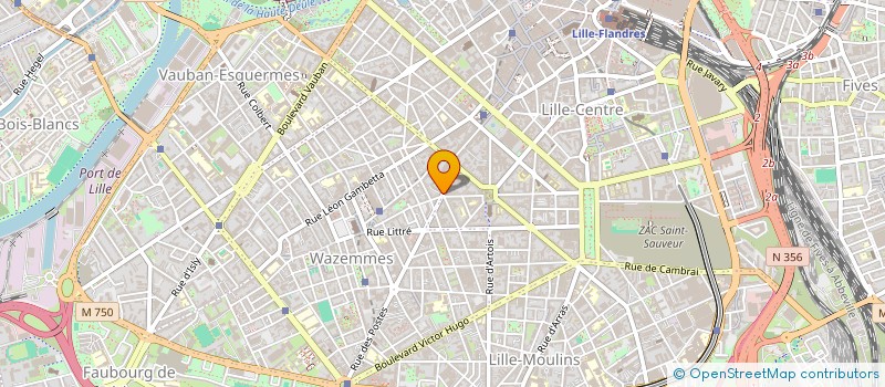 localisation de l'entreprise GROUPE A - COOPERATIVE CULTURELLE à LILLE