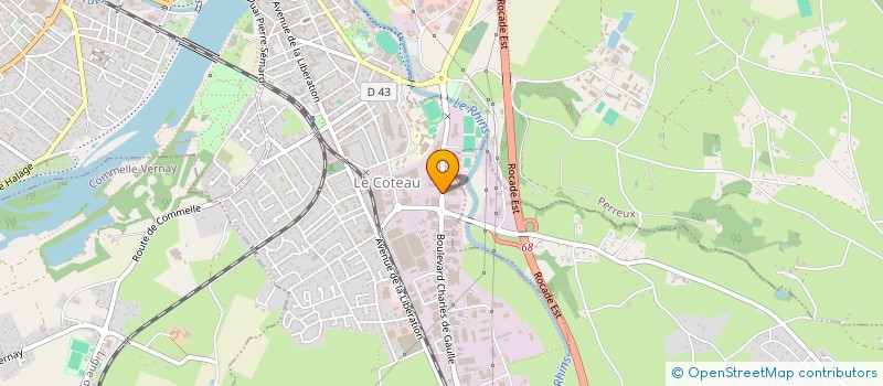 localisation de l'entreprise GROUPE A.J.P.  LE COTEAU