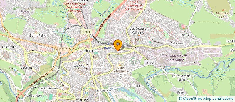 localisation de l'entreprise GROUPE A&M  RODEZ