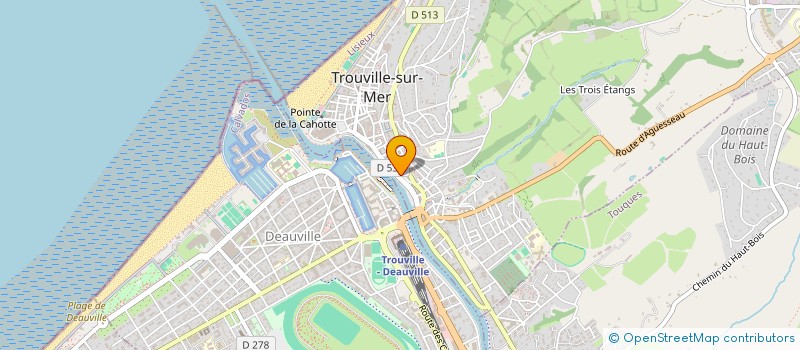 localisation de l'entreprise GROUPE A & V à TROUVILLE-SUR-MER