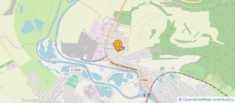 localisation de l'entreprise GROUPE A2F à BELLEVILLE-SUR-MEUSE