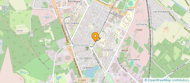 localisation de l'entreprise GROUPE ABH à ORLEANS