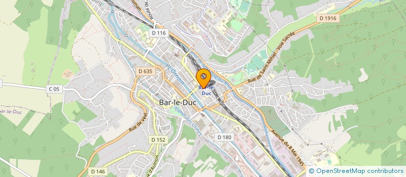 localisation de l'entreprise GROUPE ACANTHE ARCHITECTES à BAR-LE-DUC