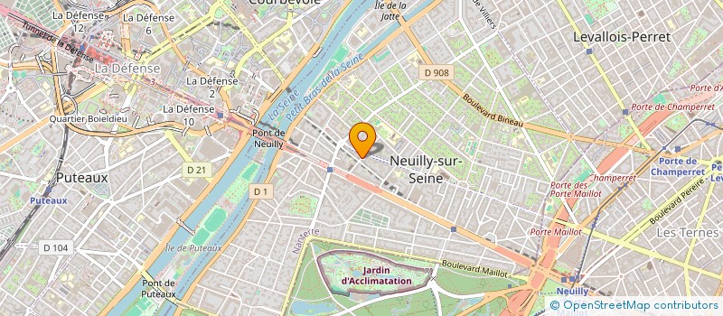 localisation de l'entreprise GROUPE ACCES VISION à NEUILLY-SUR-SEINE