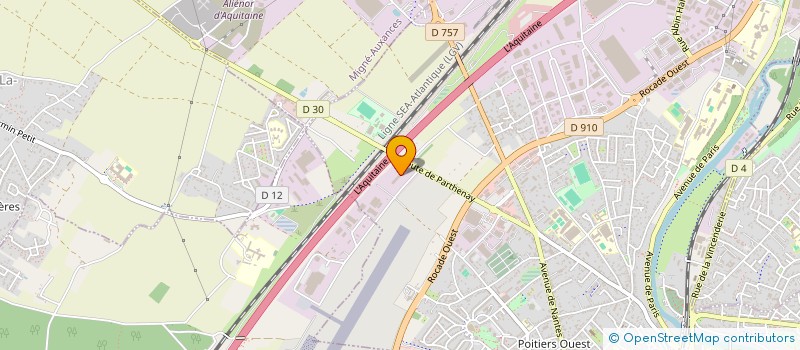 localisation de l'entreprise GROUPE ACOLEVA  POITIERS