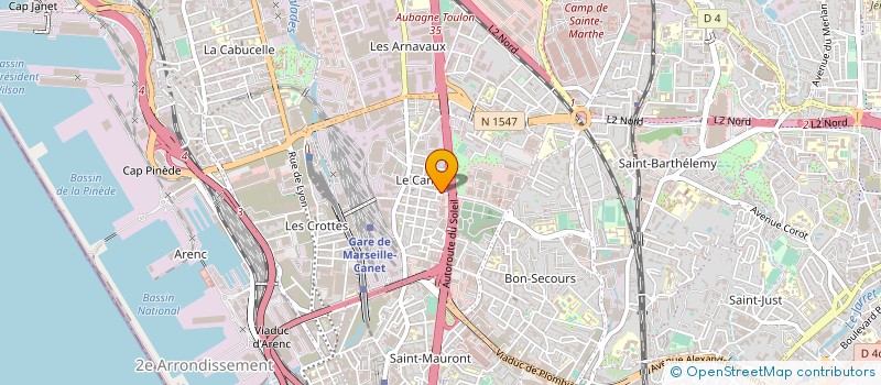 localisation de l'entreprise GROUPE ACRA à MARSEILLE