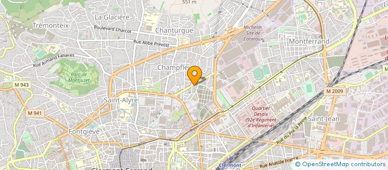 localisation de l'entreprise GROUPE ACTIF 63  CLERMONT-FERRAND