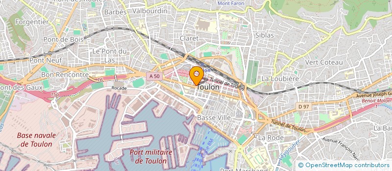 localisation de l'entreprise GROUPE ACTION  TOULON