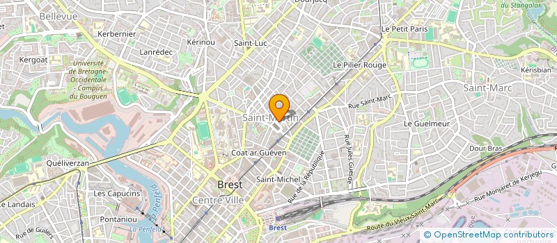 localisation de l'entreprise GROUPE ACTIONS DEFENSE PERS VIVENT SEULE à BREST