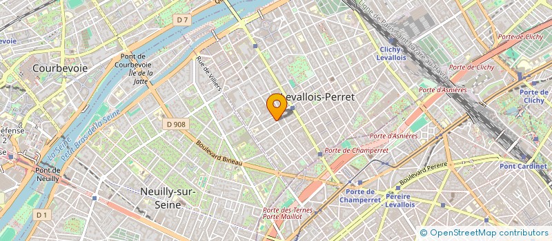 localisation de l'entreprise GROUPE ACTIS à LEVALLOIS-PERRET