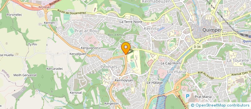 localisation de l'entreprise GROUPE ACTIVITE SOUS MARINE à QUIMPER
