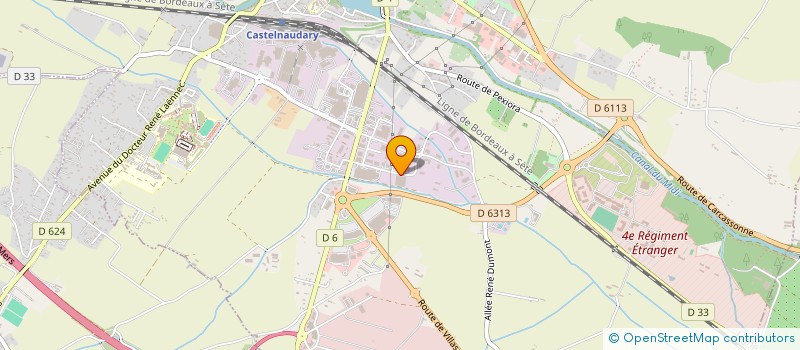 localisation de l'entreprise GROUPE ADAPL  CASTELNAUDARY