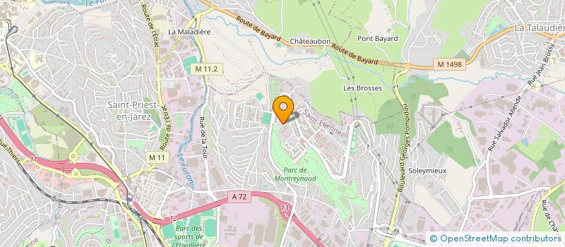 localisation de l'entreprise GROUPE ADC  SAINT-ETIENNE