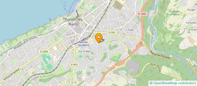 localisation de l'entreprise GROUPE ADRIALIS à THONON-LES-BAINS