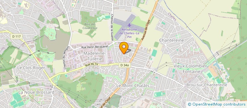 localisation de l'entreprise GROUPE AERIEN DE CHELLES à CHELLES
