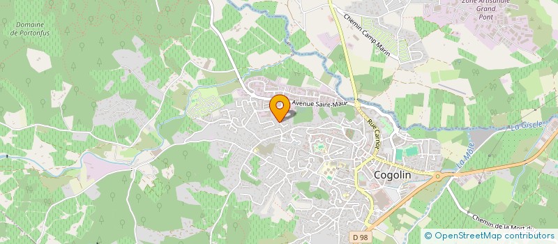 localisation de l'entreprise GROUPE AET  COGOLIN