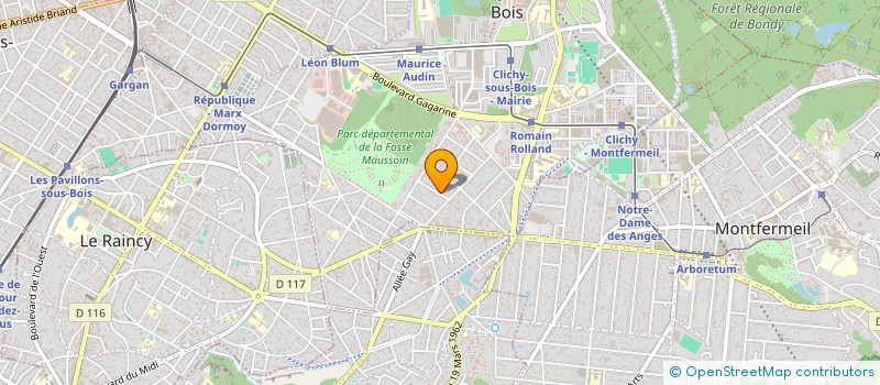 localisation de l'entreprise GROUPE AFRIQUE DISTRIBUTION à CLICHY SOUS BOIS