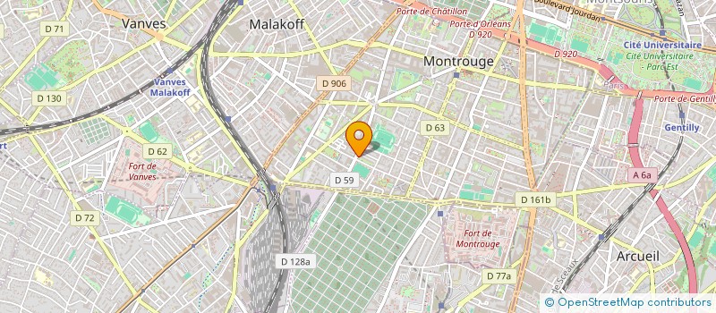 localisation de l'entreprise GROUPE AFRIQUE POUR LE DEVELOPPEMENT  MONTROUGE