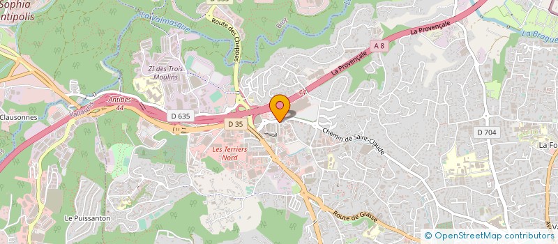 localisation de l'entreprise GROUPE AGIR A-M à ANTIBES