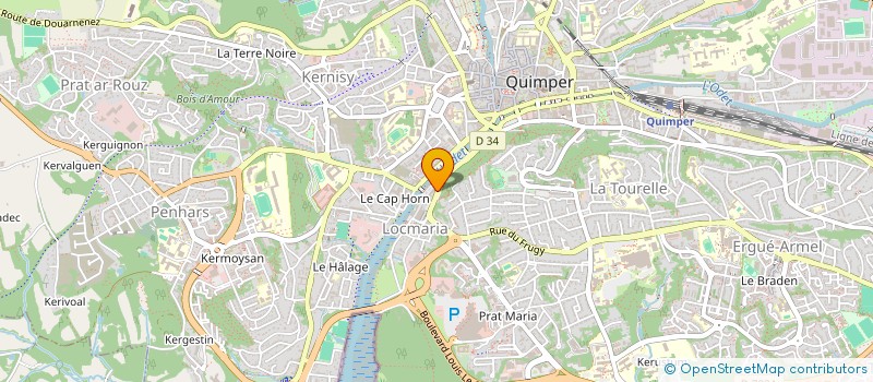 localisation de l'entreprise GROUPE AGP SECURITE à QUIMPER