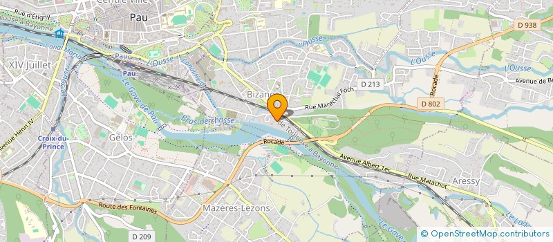 localisation de l'entreprise GROUPE AILLEURS à BIZANOS