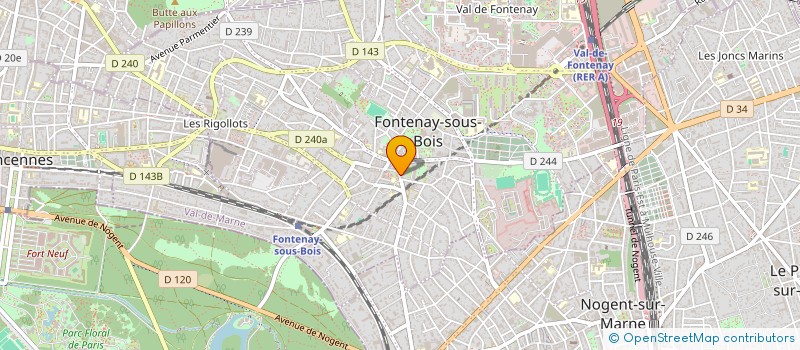localisation de l'entreprise GROUPE ALAIN PAPE à FONTENAY-SOUS-BOIS