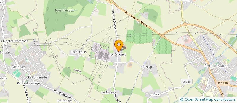 localisation de l'entreprise GROUPE - ALESIA  AVELIN