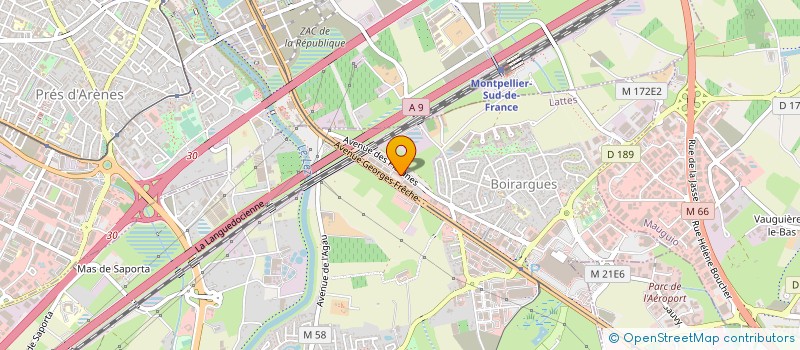 localisation de l'entreprise GROUPE ALEXANDRE à LATTES