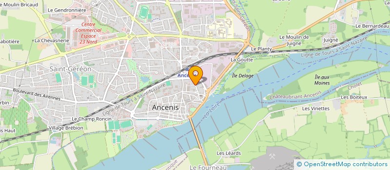 localisation de l'entreprise GROUPE ALIAUME D'ORCIVAL  ANCENIS-SAINT-GEREON