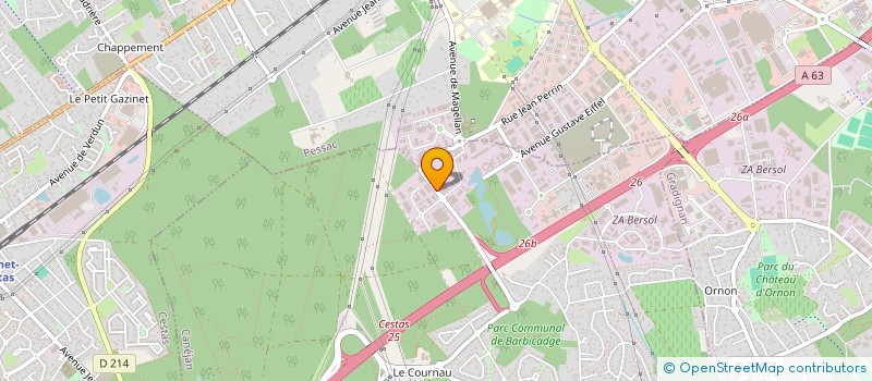 localisation de l'entreprise GROUPE ALIENOR NETTOYAGE  VILLENAVE-D'ORNON