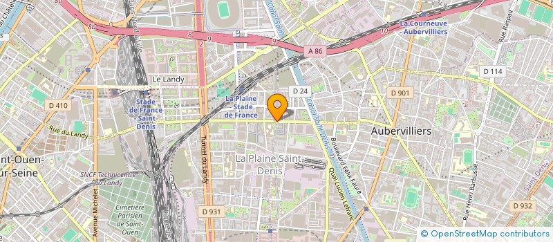 localisation de l'entreprise GROUPE ALIMENTAIRE LES FRICHES à AUBERVILLIERS