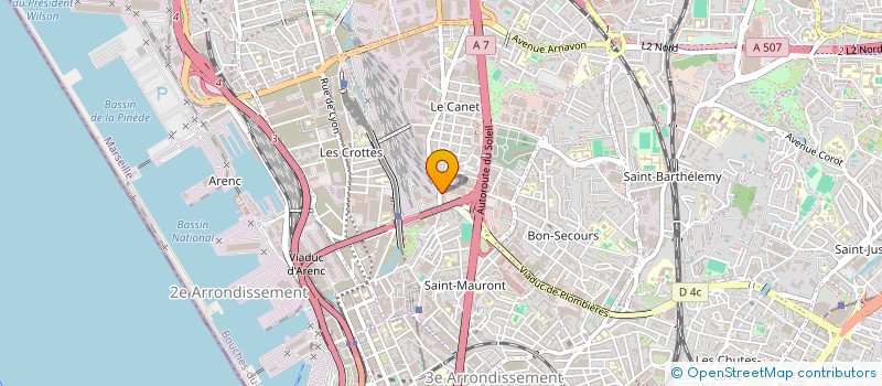 localisation de l'entreprise GROUPE ALLIANCE DOMICILIATION GESTION DES ENTREPRISES ET SERVICE A LA PERSONNE à MARSEILLE
