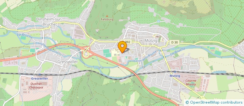 localisation de l'entreprise GROUPE ALLIANCE HABITAT à MUTZIG