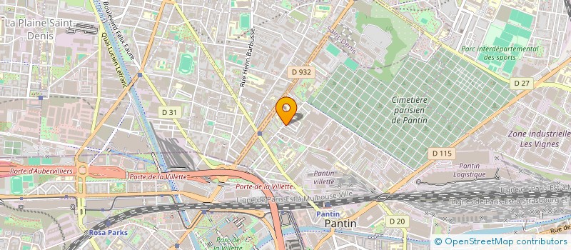 localisation de l'entreprise GROUPE ALLIANCE MULTI TECHNIQUES  PANTIN